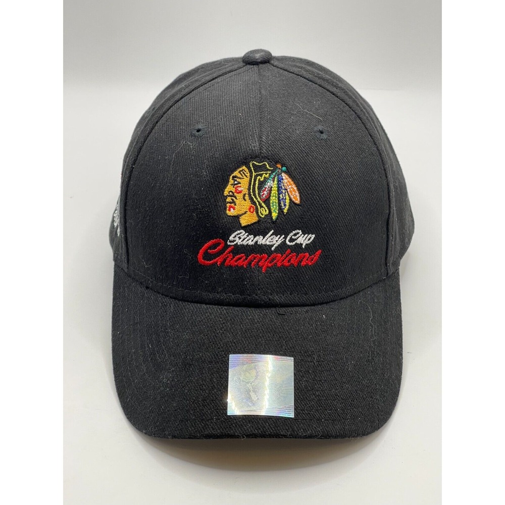 NWOT Fan Favorite Chicago Blackhawks 4-Time Stanley Cup Champions Hat Cap‎ OSFA
